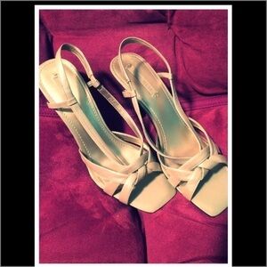 Nine West Stone Colored Strappy Heels